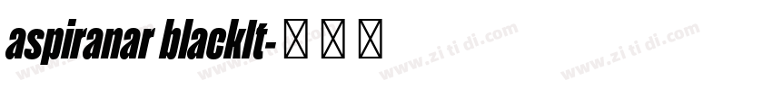 aspiranar blackIt字体转换